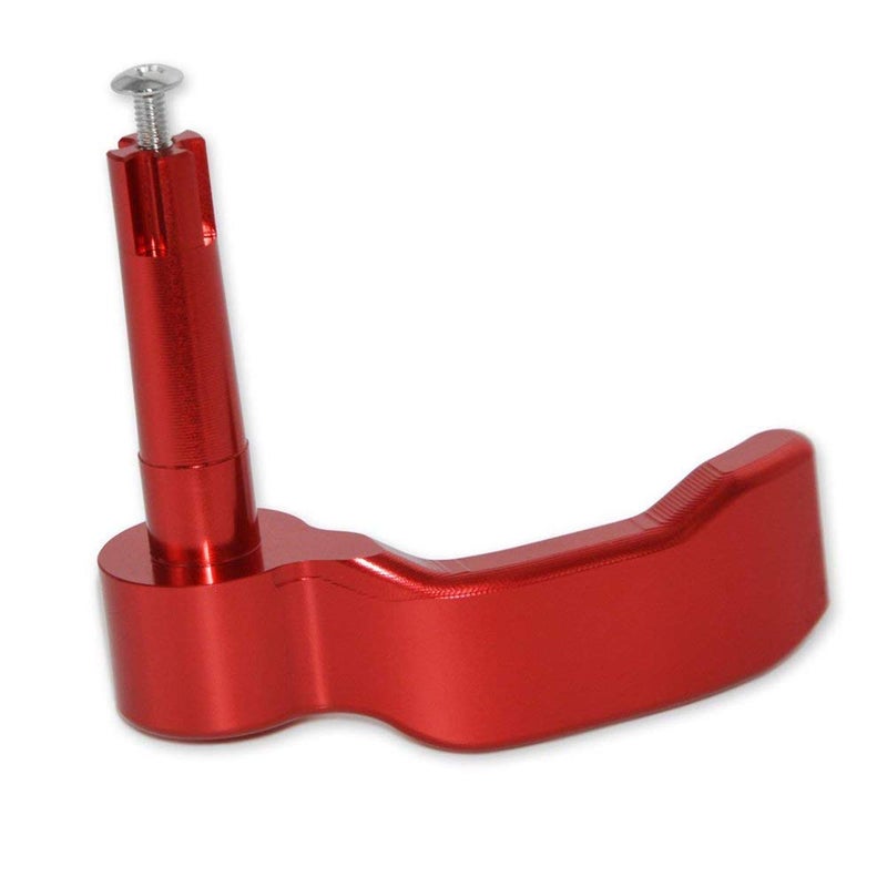 Wsays XJMOTO Thumb Throttle Control Lever Red Aluminum Billet Compatible with Polaris Sportsman 450 550 570 850 1000 2009-2024 - Image 1